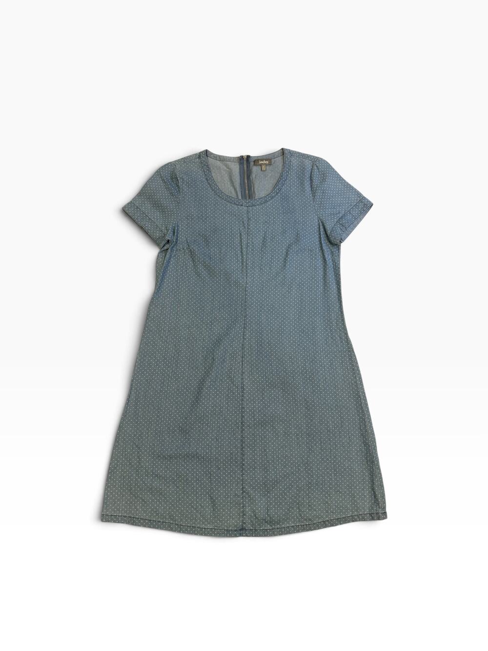 Denim Polka Dot Dress